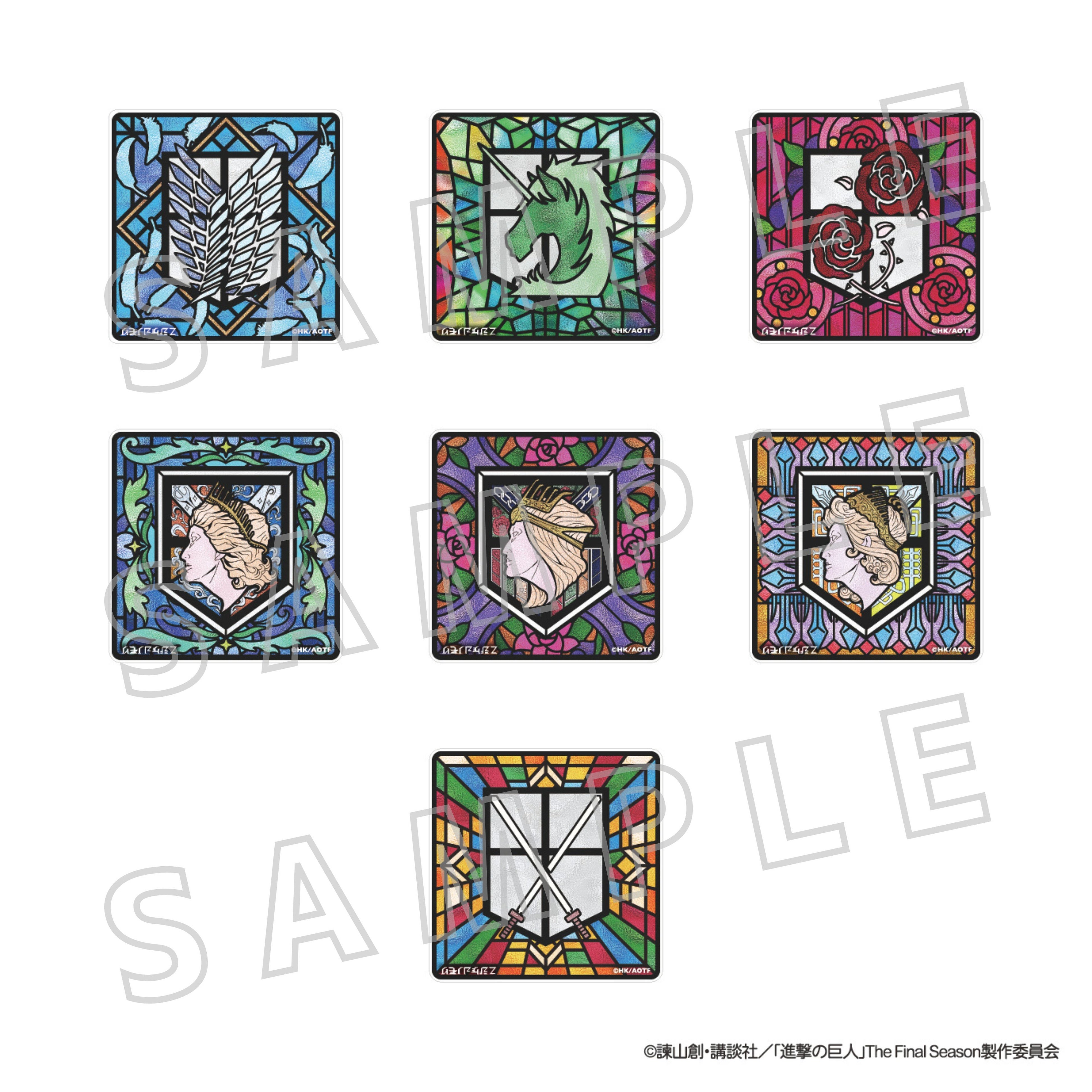 ステンドグラス風コースター 全7種/ランダム 各990円(税込) コンプリート版 6,930円(税込)