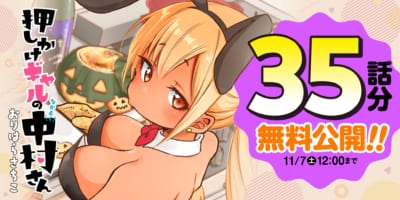 webアクションでの『押しかけギャルの中村さん』無料公開キャンペーンのビジュアル