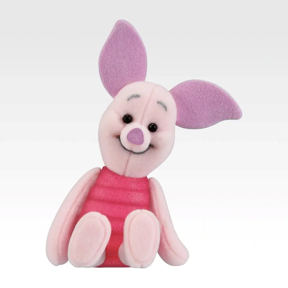 『一番くじ 〈くまのプーさん〉100th Anniversary』D賞 『〈ピグレット〉ぬいぐるみ風フロッキーフィギュア』