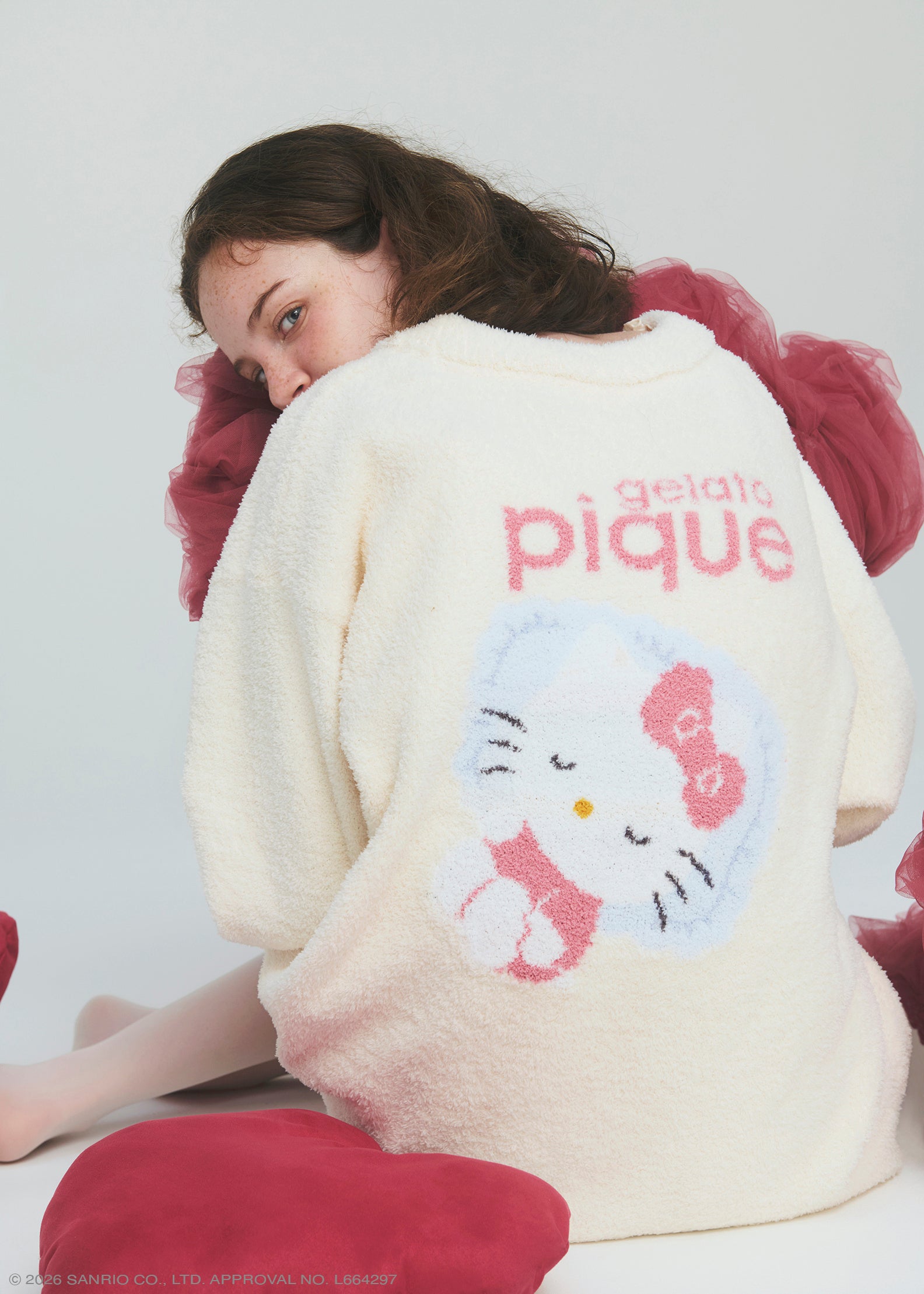 【gelato pique】ベビモコジャガードカーディガン ￥13,420