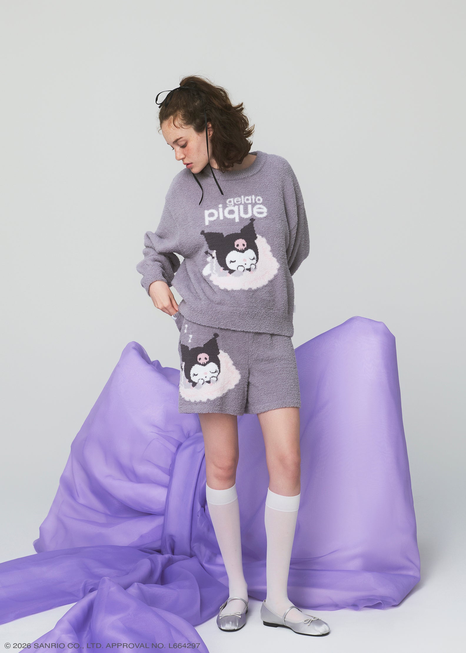 【gelato pique】ベビモコジャガードプルオーバー＆ショートパンツセット ￥16,940
