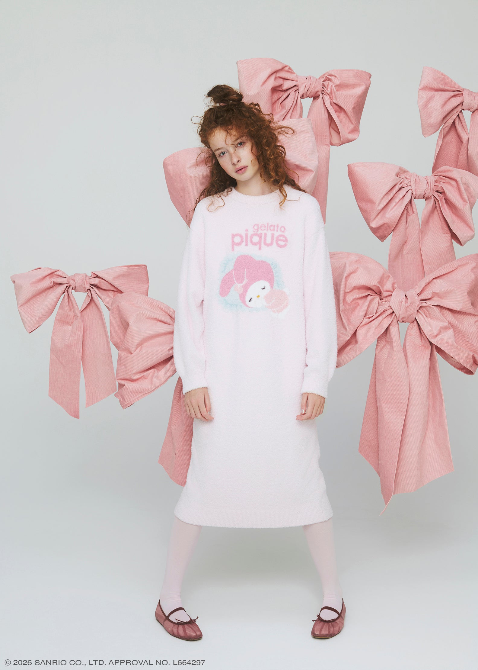 【gelato pique】ベビモコジャガードワンピース ￥10,780