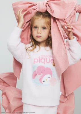 【gelato pique】KIDSベビモコジャガードプルオーバー ￥7,480 【gelato pique】KIDSベビモコジャガードロングパンツ ￥7,480