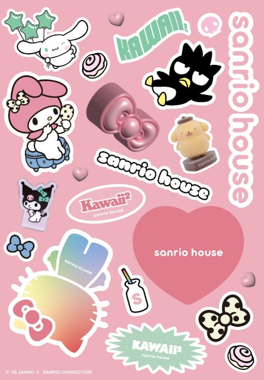 sanrio house 名古屋PARCO店オープンノベルティのステッカーシート