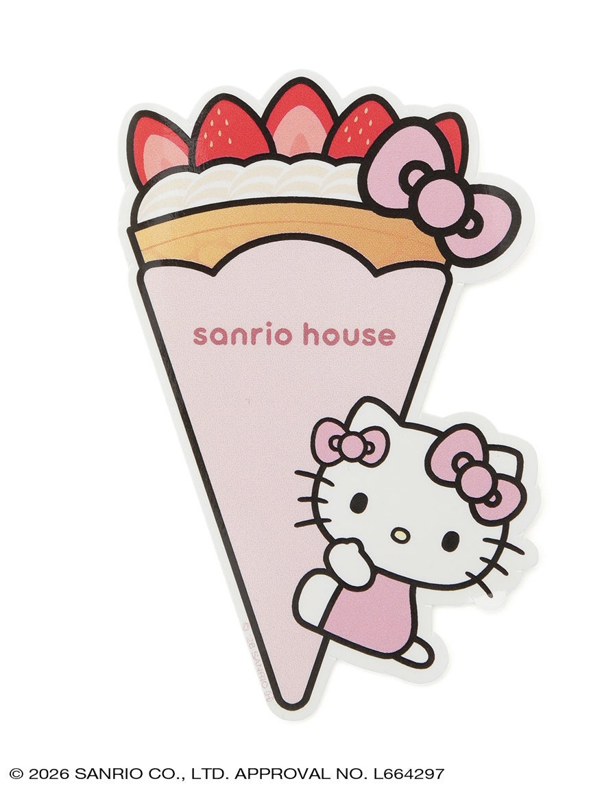sanrio house カフェデザインのステッカー
