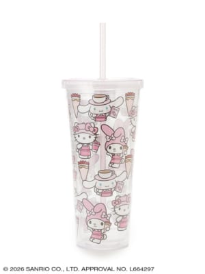 sanrio house カフェデザインのクリアタンブラー