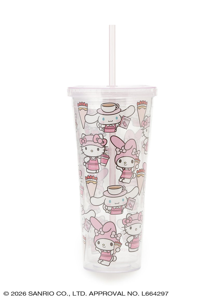 sanrio house カフェデザインのクリアタンブラー