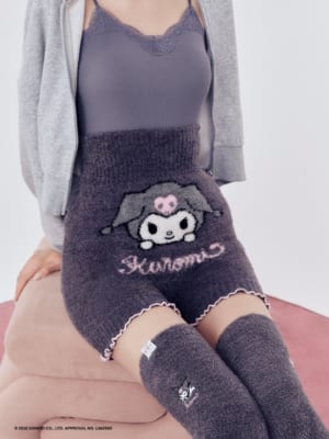 バレリット×サンリオキャラクターズ クロミもこもこ腹巻付きパンツ(1)
