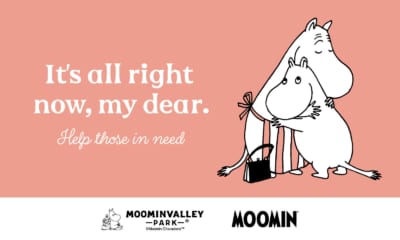 ムーミンバレーパーク×国連UNHCR協会 キャンペーンアート「It’s all right now, my dear.」