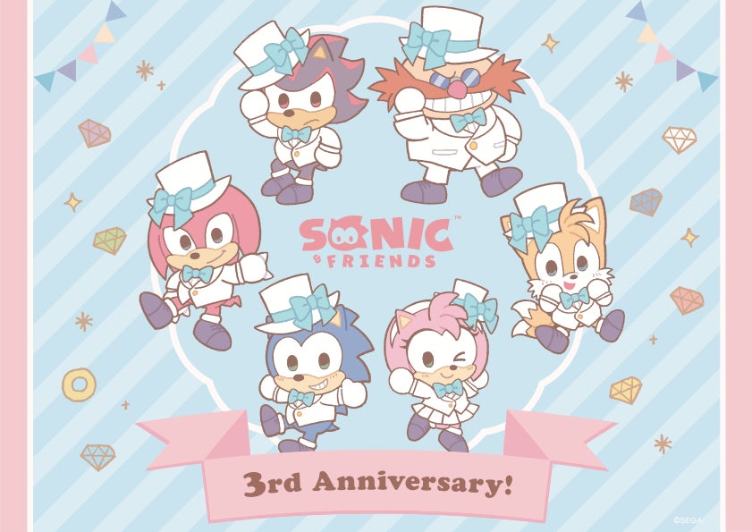 『SONIC & FRIENDS』3周年記念POP UP STOREが渋谷MODIで開催中！記念イラストグッズがかわいい