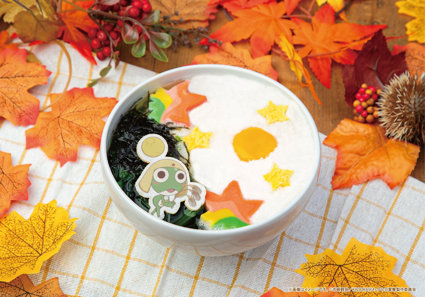 『ケロロ軍曹☆』コラボカフェの『お月見とろろうどん、であります!』