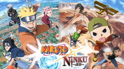 完全新作アニメーション『NARUTO-ナルト-×NINKŪ-忍空-』のビジュアル