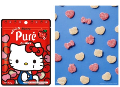 りんごソーダ味のパッケージとキャラクター型グミ