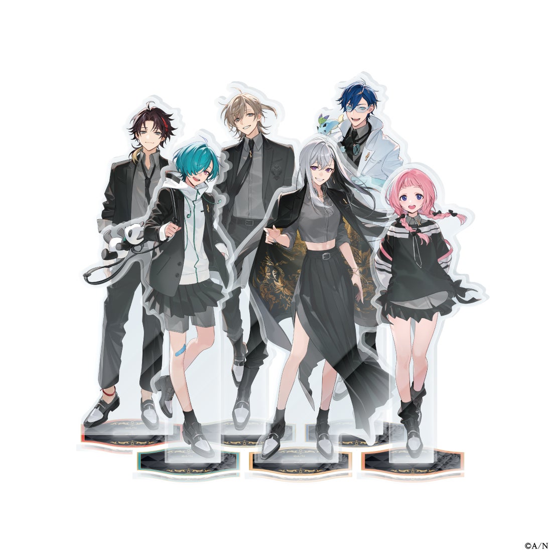 『劇場版 七次元生徒会! 〜ずっと一緒大作戦!〜』アクリルスタンド全6種