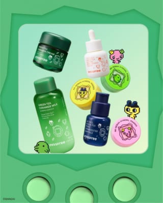 『たまごっち』×INNISFREE 30周年記念コラボのラインナップ