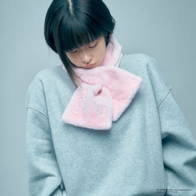 『パワーパフ ガールズ』『フェイクファー刺繍マフラー』のイメージ（2）