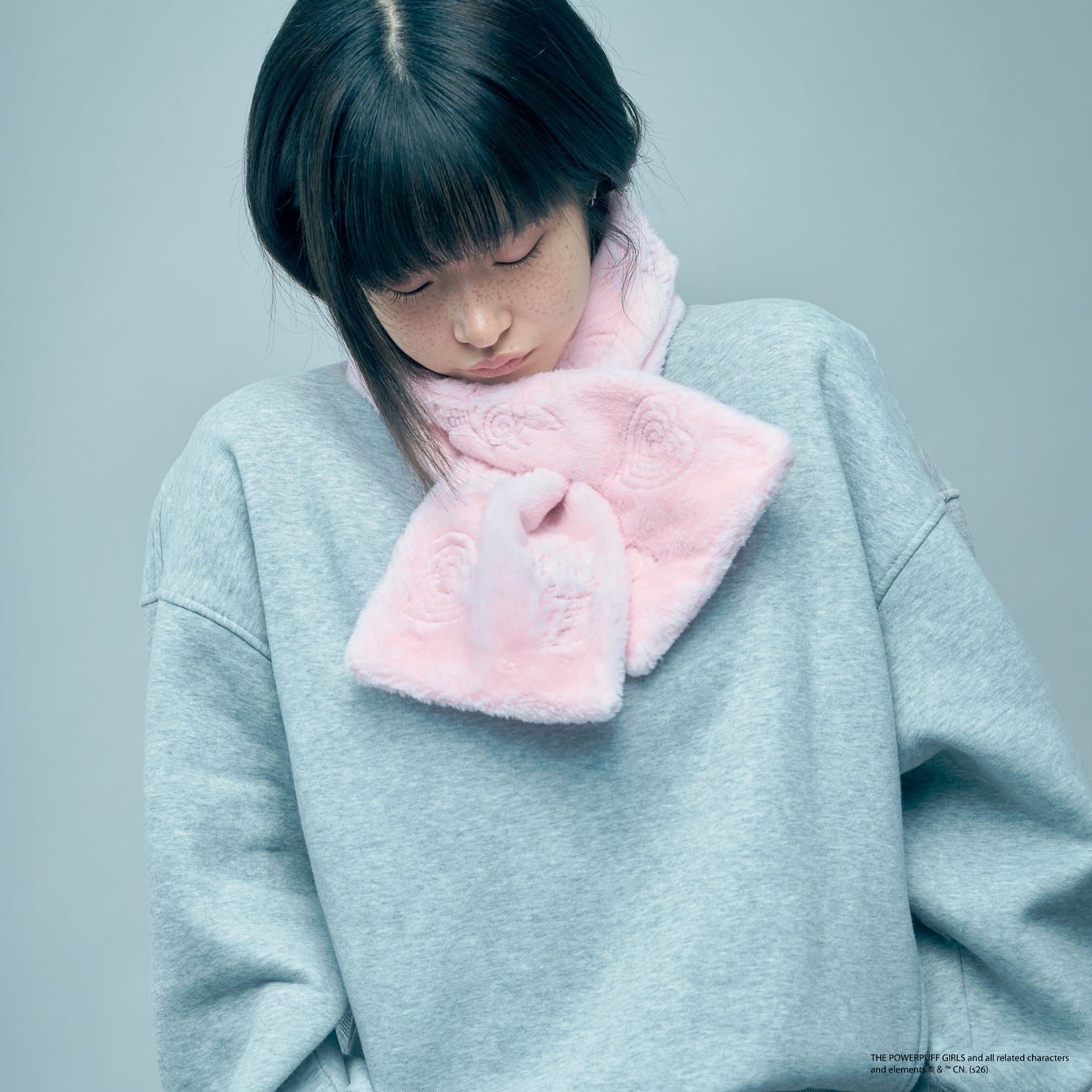 『パワーパフ ガールズ』『フェイクファー刺繍マフラー』のイメージ(2)