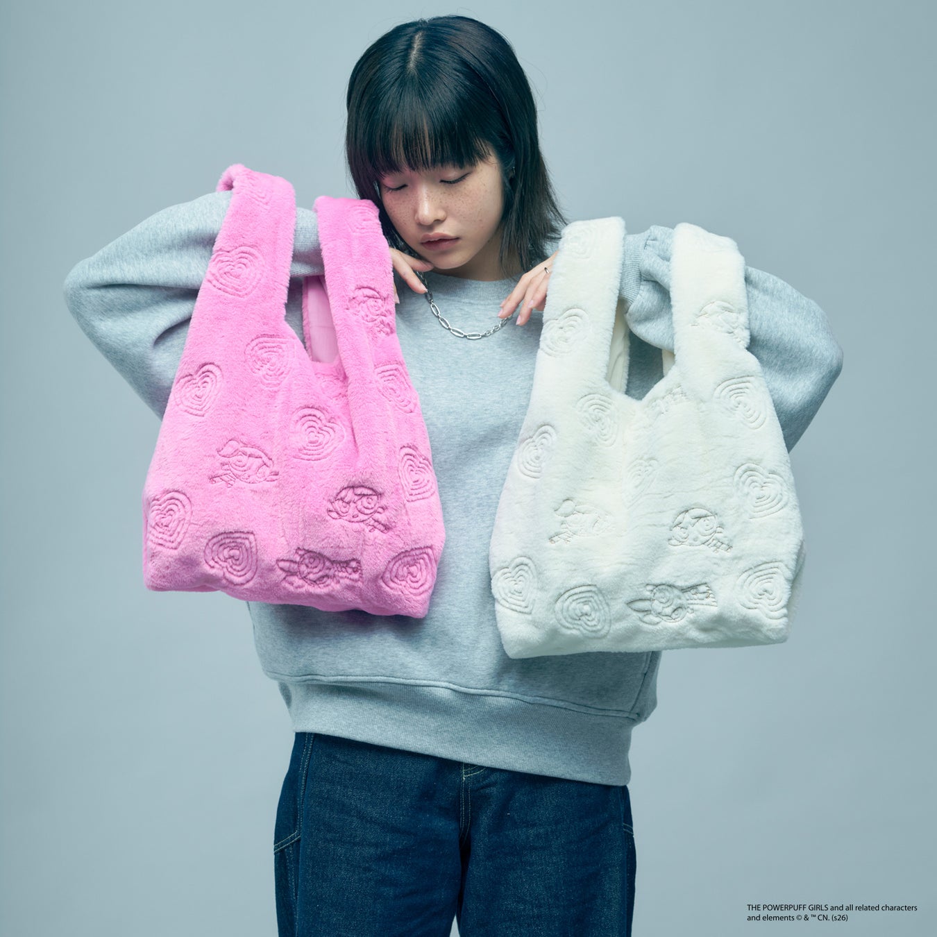 『パワーパフ ガールズ』『フェイクファー刺繍バッグ』のイメージ(2)