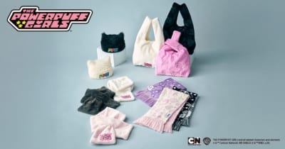 『パワーパフ ガールズ』冬小物コレクション全4アイテムのラインナップ