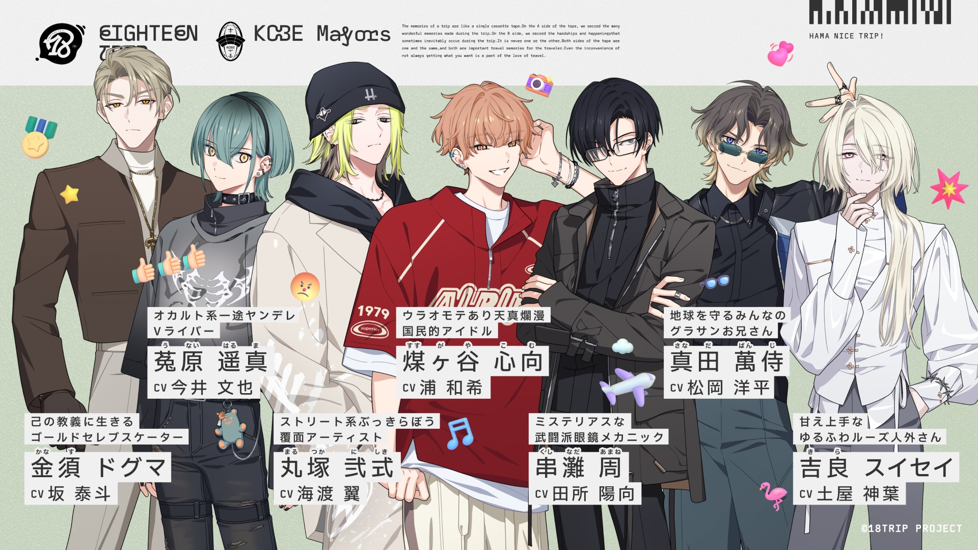 Season2より新たに登場するKOBE区長のキャラクタービジュアルとキャストを公開！