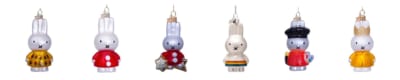 Ornament glassのチューリップ・サンタ・星・レインボー・絵筆・王冠デザイン