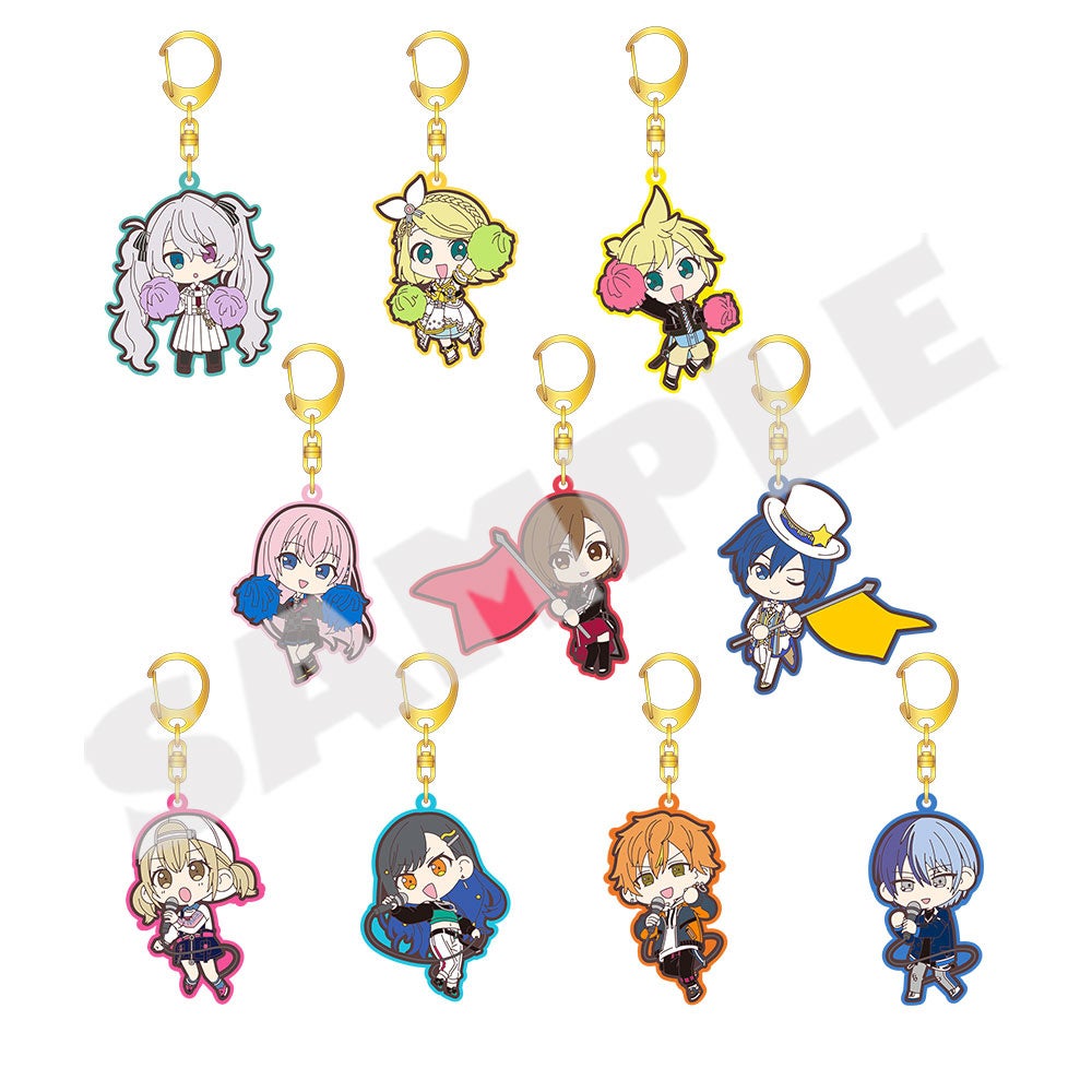 『プロジェクトセカイ 6th Anniversary 感謝祭』ミニキャラ ラバーキーホルダーコレクションA