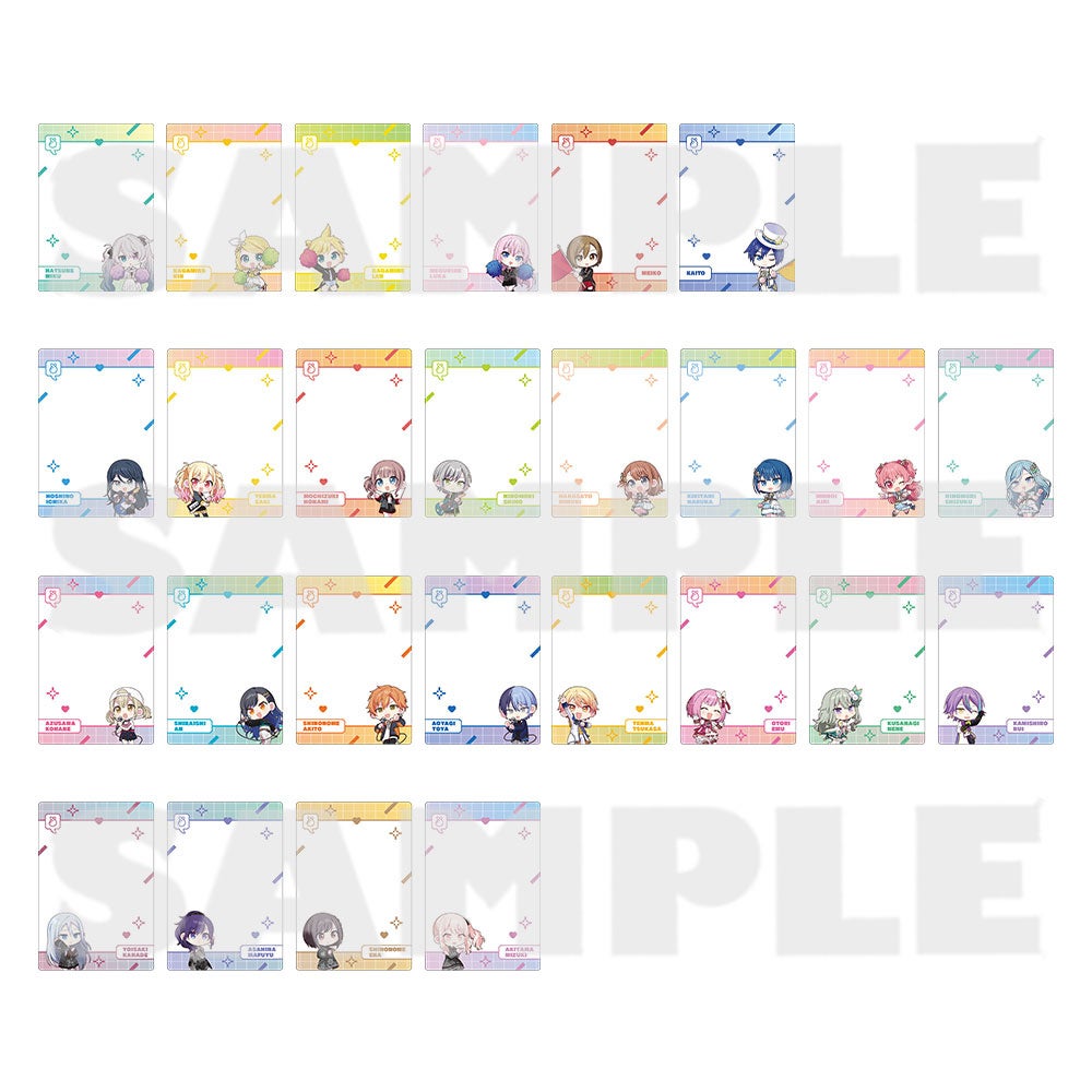 『プロジェクトセカイ 6th Anniversary 感謝祭』ミニキャラ 硬質カードケース