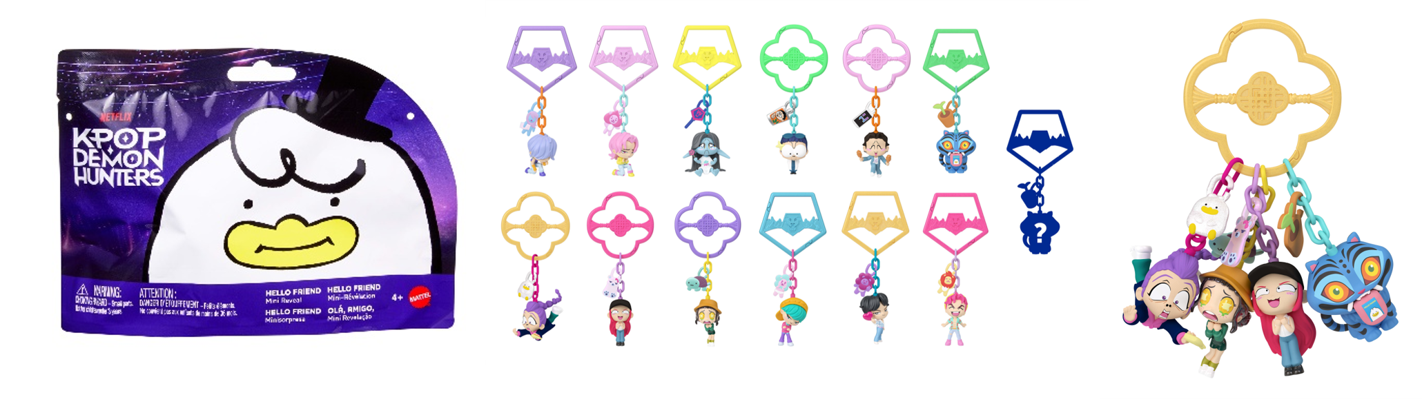 ハロー!フレンド ミニサプライズコレクションのキーチェーン