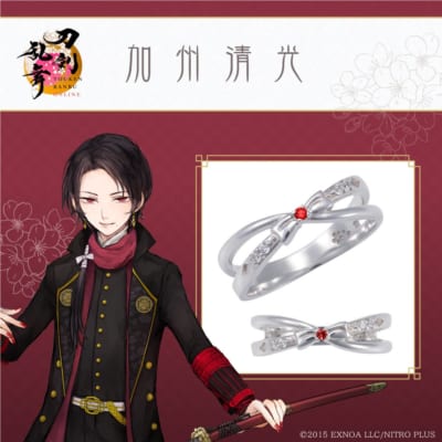 『刀剣乱舞ONLINE』×THE KISS 加州清光をイメージしたリング