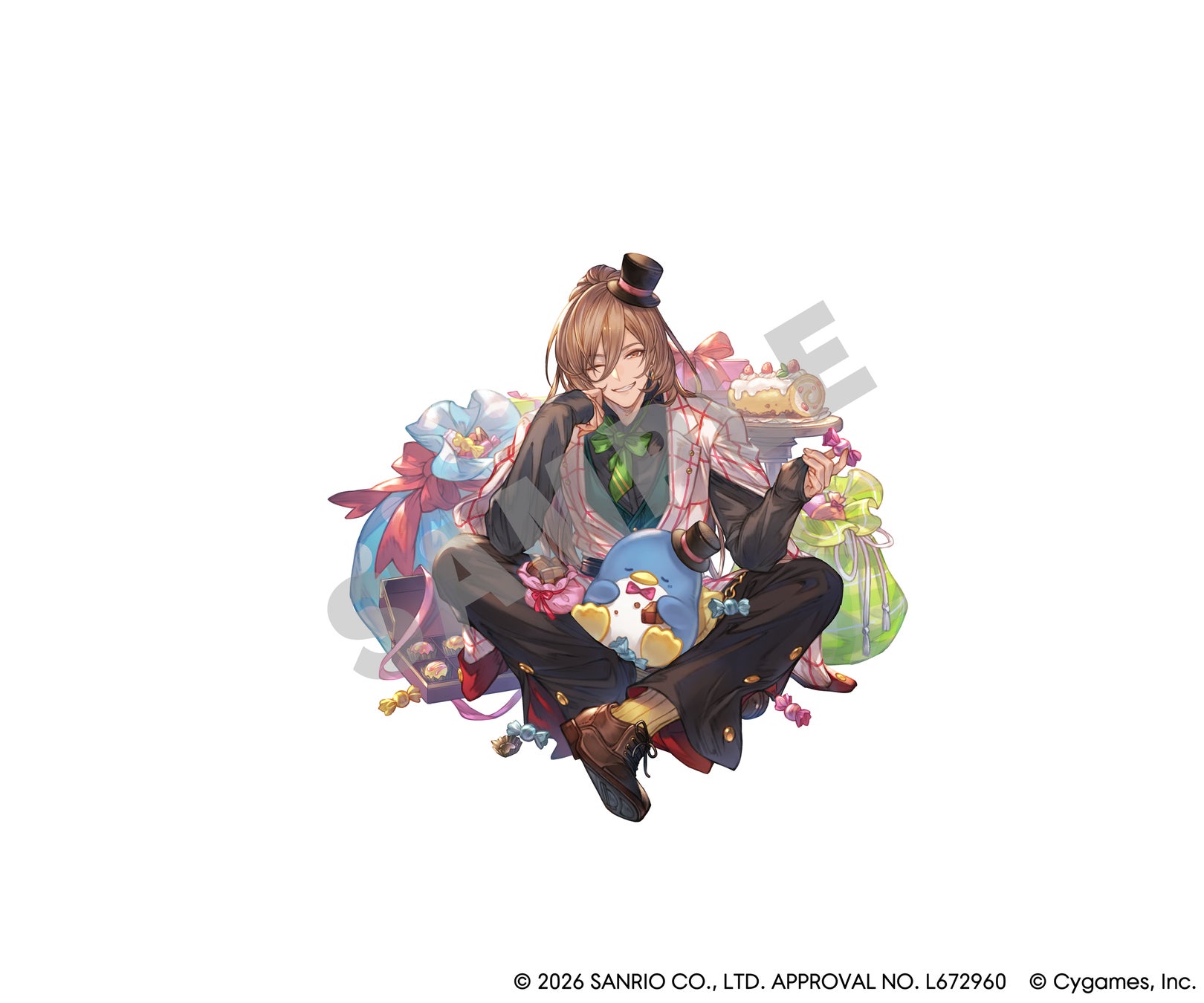 『サンリオキャラクターズ』×『グランブルーファンタジー』コラボイラスト タキシードサム×ラモラック