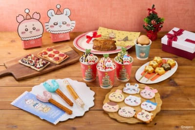 「ちいかわクリスマスマーケット」の限定オリジナルフード『討伐チュロス』などのメニュー