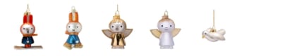 Ornament glassのスキー・スケート・天使・鳩デザイン