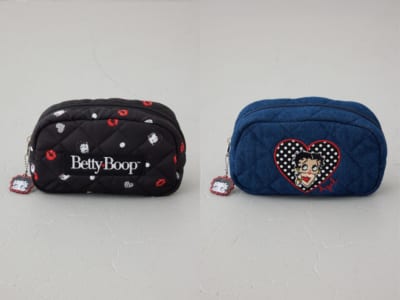 Betty Boop×AZUL BY MOUSSY ポーチの2カラー