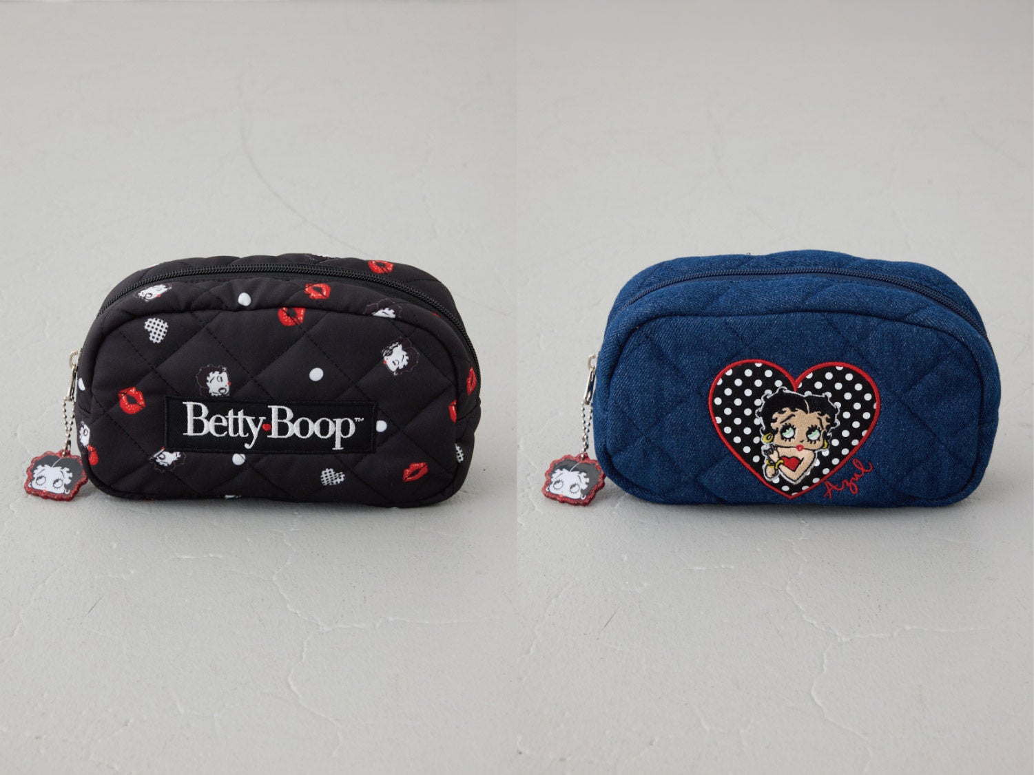 Betty Boop×AZUL BY MOUSSY ポーチの2カラー