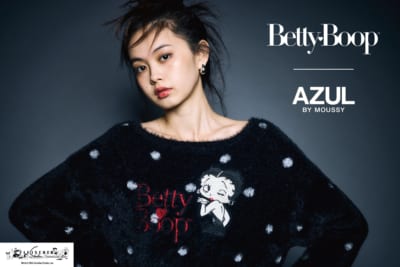 Betty Boop×AZUL BY MOUSSY コラボレーションのメインビジュアル