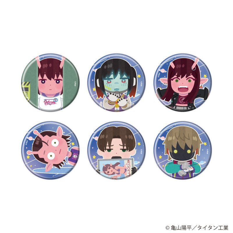 銀河特急 ミルキー☆サブウェイ×いらすとや 缶バッジ全6種