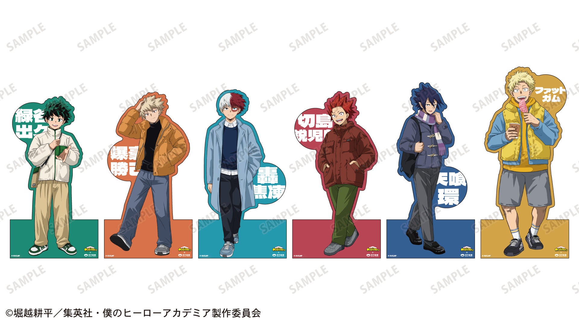 描き下ろしキャラクターパネル6人