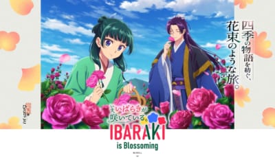 秋バラと猫猫・壬氏を描いた新キービジュアル