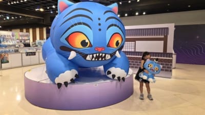 高雄会場のダーピー巨大エアバルーン
