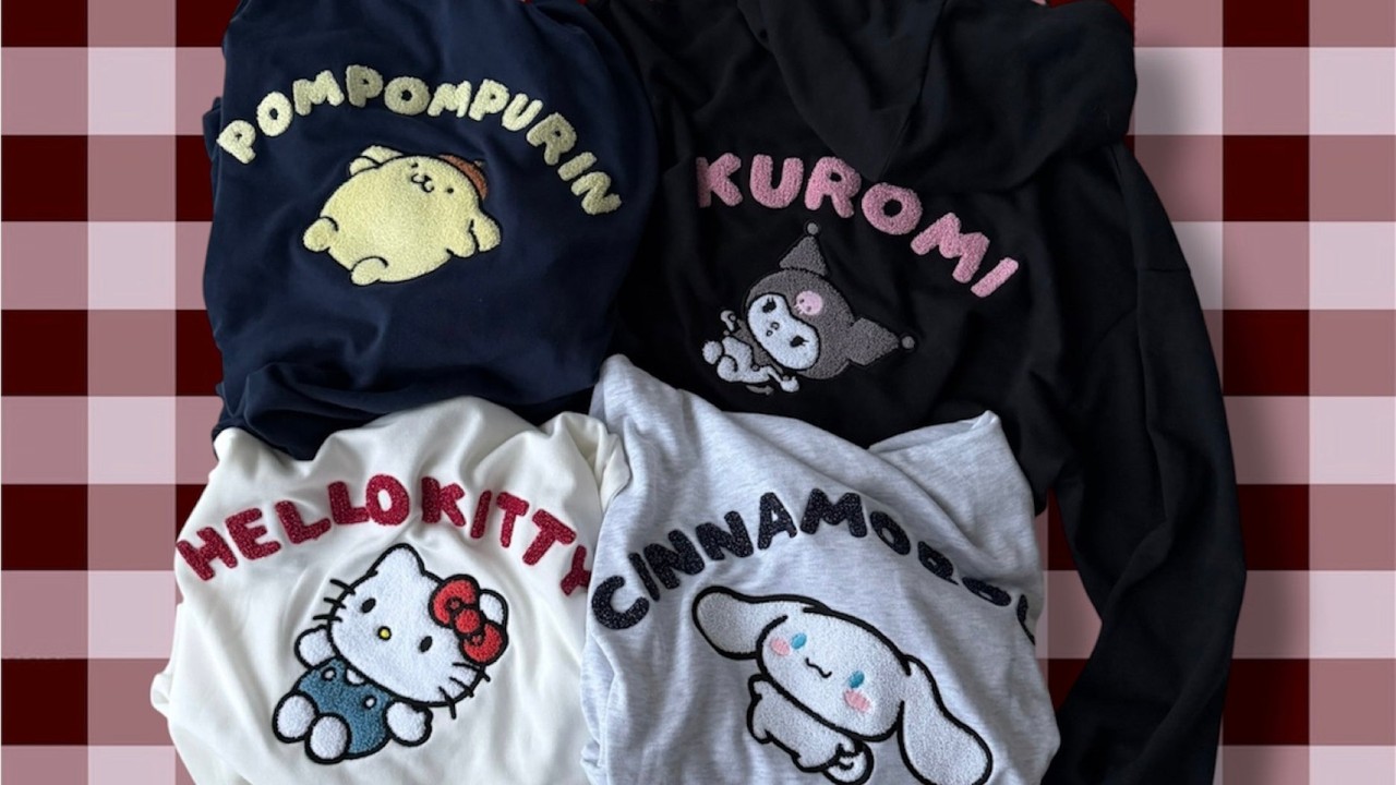 『サンリオキャラクターズ』×「AS KNOW AS plus」のサガラ刺繍パーカーが10/16(金)発売！