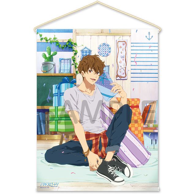 Free! ハイスピ バースデー缶バッジ 夏也 レア d 桐嶋夏也 缶バッジ 映画 ハイ☆スピード! Free! 缶バッジ