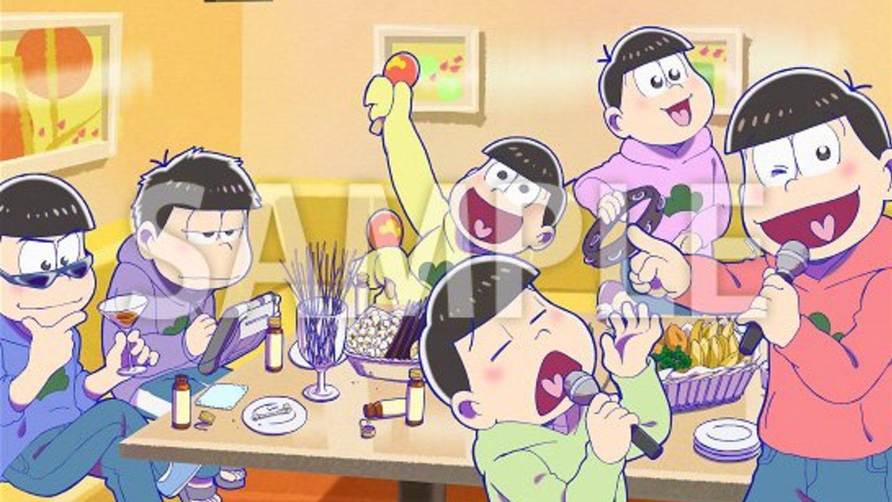 チョロ松が熱唱するカラオケBOX！『おそ松さん』×ボイスドリンクより抽選プレゼントの描き下ろしイラスト公開！