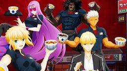 カツカレーを食べるギル様！劇場版『Fate[HF]』となか卯コラボキャンペーンの詳細が公開！