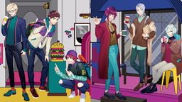 『A3!』ミニアルバム第2弾ジャケット公開!秋組からは左京、臣、太一、冬組からは誉、東、密が登場!