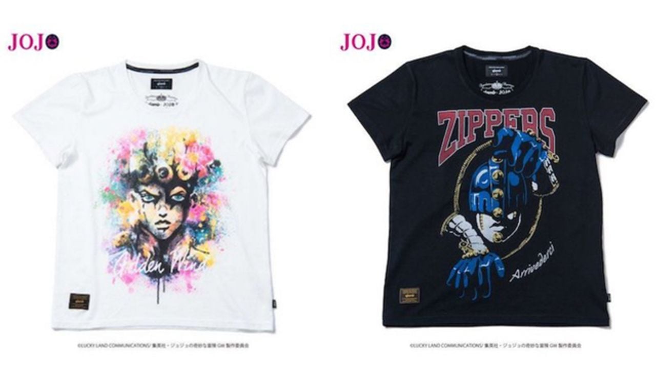 『ジョジョ』5部よりオシャレなコラボTシャツやジョルノとブチャラティをイメージしたアイテムが登場！