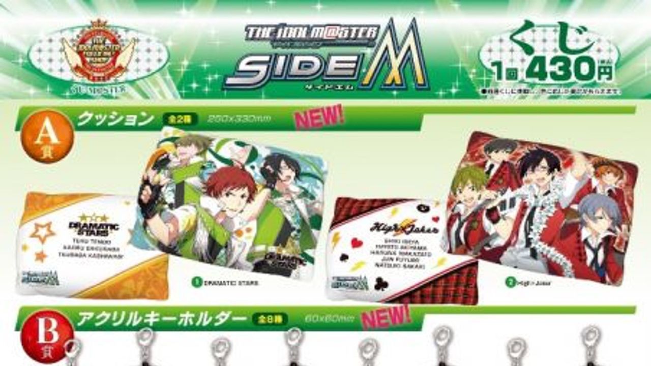 『アイドルマスターSIDE M』×ナムコキャラポップストアくじがリニューアル決定！