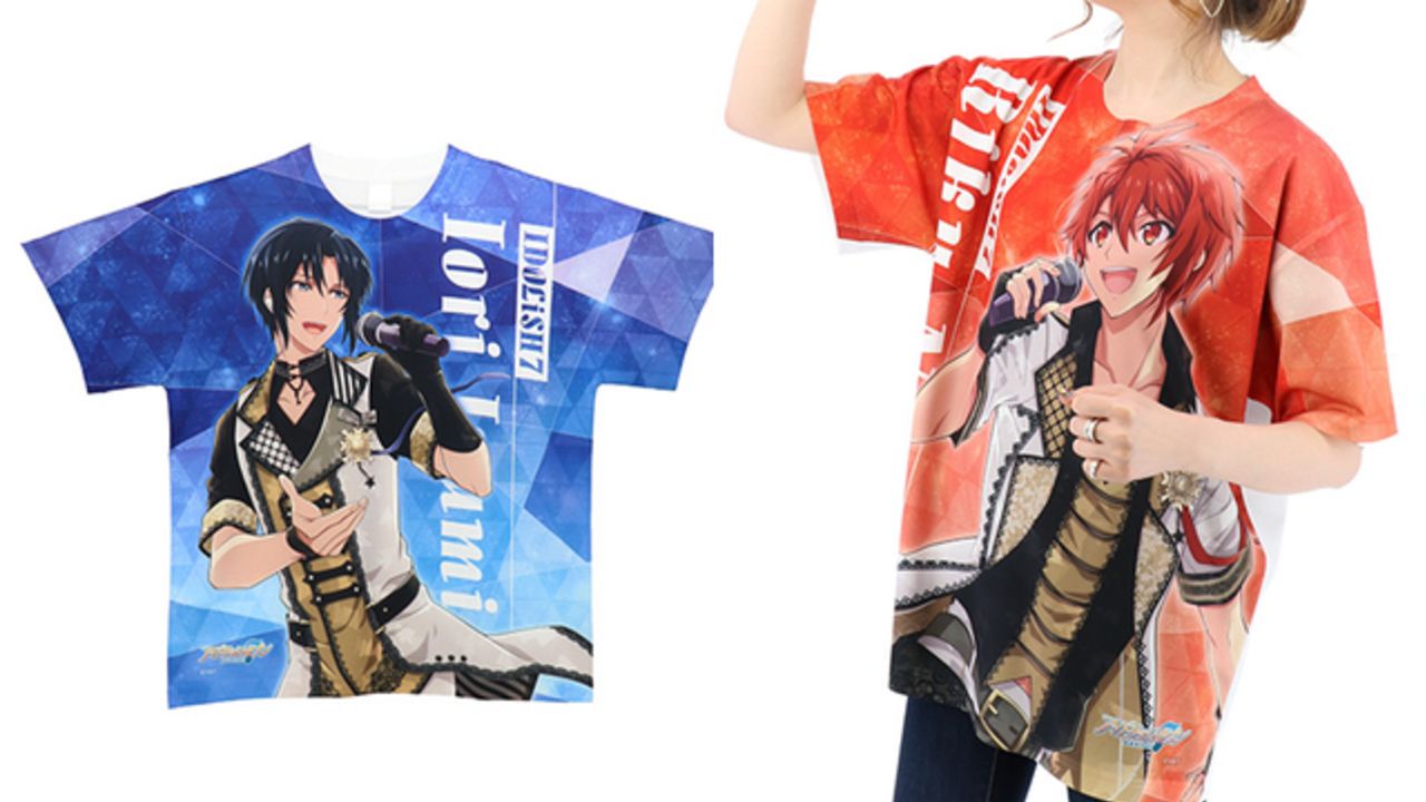 テーマは着るタペストリー！『アイナナ』3ユニット12名の「フルグラフィックTシャツ」登場！ライブはもちろんインテリアにも