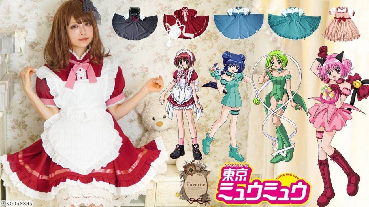 ご奉仕するにゃん！『東京ミュウミュウ』憧れのミュウミュウたちに変身できるコラボワンピースが登場！