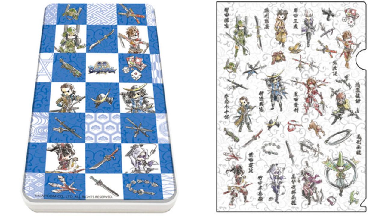 『戦国BASARA』ゆる可愛いグラフアートのグッズが続々登場！クリアファイル・モバイルバッテリーなどがラインナップ