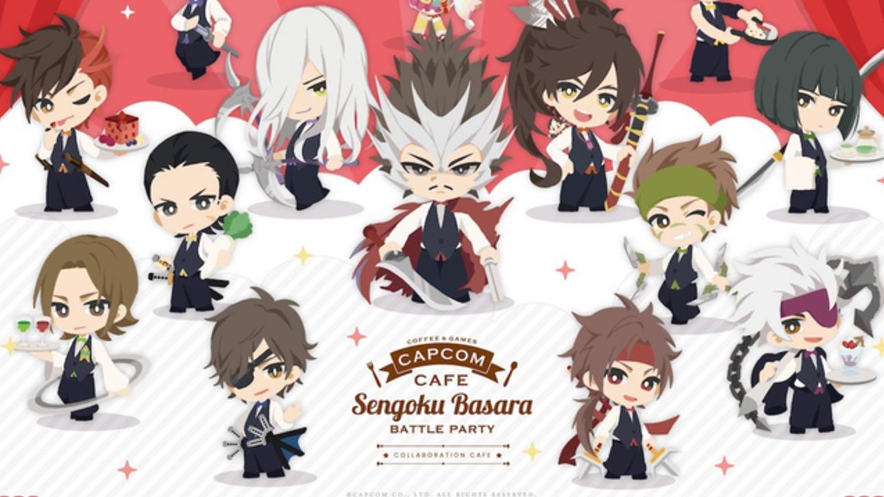 『戦国BASARA バトパ』ｘ「カプコンカフェ」復刻展開決定！メインビジュアル追加武将に前田慶次・織田信長・明智光秀